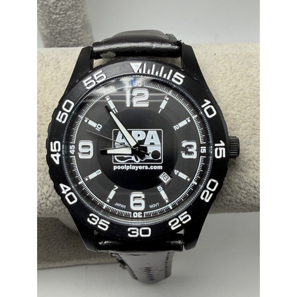 APA‎ American Poolplayers Association New Battery Mens Watch 44MM 8.5"